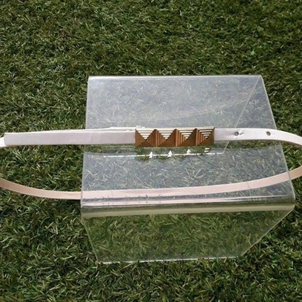 Vintage Cincher Belt Thin 1/4 Inch‎ White Gold Metal 3D Accent Size 8
